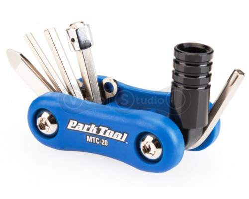 Мультитул Park Tool MTC-20 3/4/5/6/8mm, T25, отвёртка, адаптер CO2