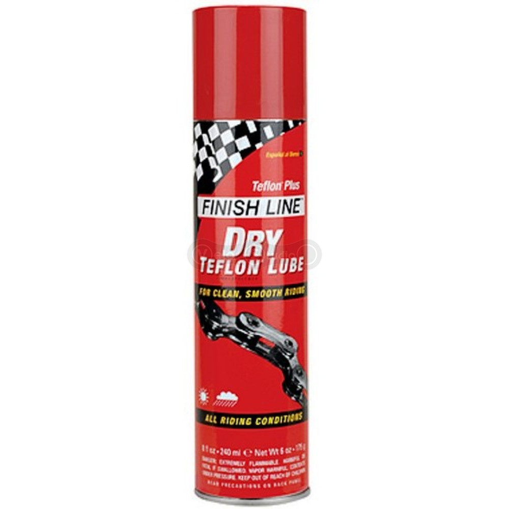 Смазка цепи Finish Line Dry Teflon Plus 244 мл аэрозоль