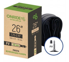 Велосипедна камера ONRIDE 26"x1.75-2.15" FV 48