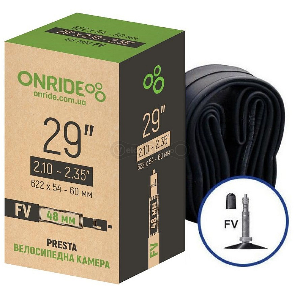 Велосипедна камера ONRIDE 29"x2.10-2.35" FV 48
