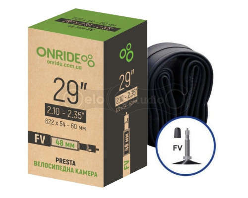 Велосипедная камера ONRIDE 29"x2.10-2.35" FV 48