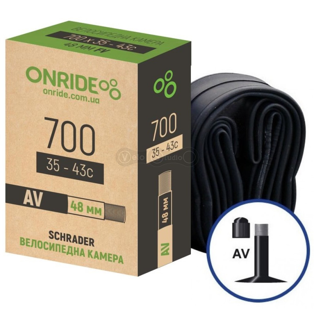 Велосипедна камера ONRIDE 700x35/43С AV 48