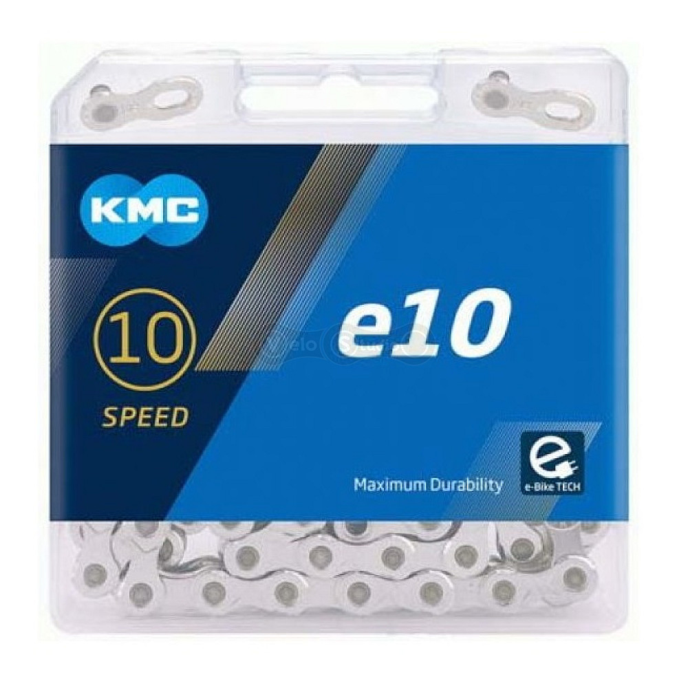 Ланцюг KMC E10 Silver 10 швидкостей 122 ланки + замок (E-Bike)