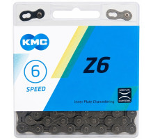 Ланцюг KMC Z6 Grey 6 швидкостей 114 ланок + замок