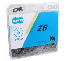 Ланцюг KMC Z6 Grey 6 швидкостей 114 ланок + замок