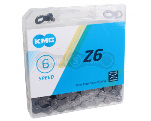 Цепь KMC Z6 Grey 6 скоростей 114 звеньев + замок