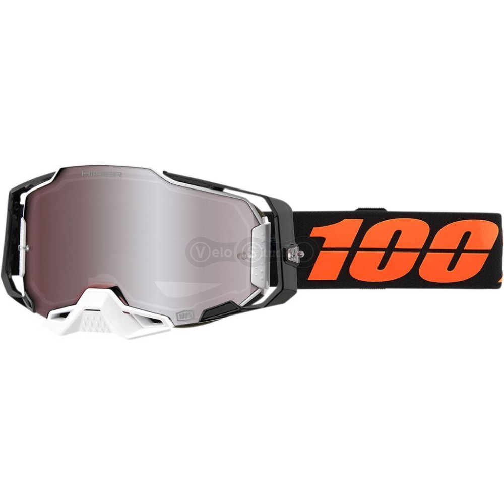 Маска Ride 100% Armega Goggle HiPER Blacktail - Silver Mirror Lens