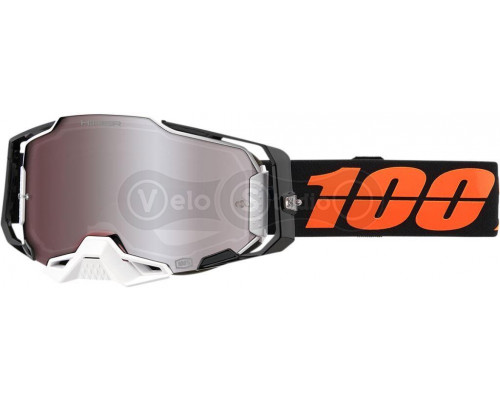 Маска Ride 100% Armega Goggle HiPER Blacktail - Silver Mirror Lens