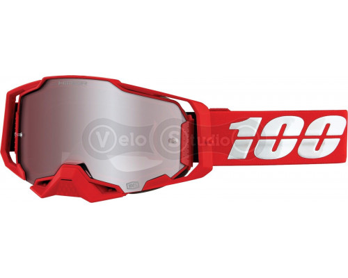 Маска Ride 100% Armega Goggle HiPER Red - Silver Mirror Lens