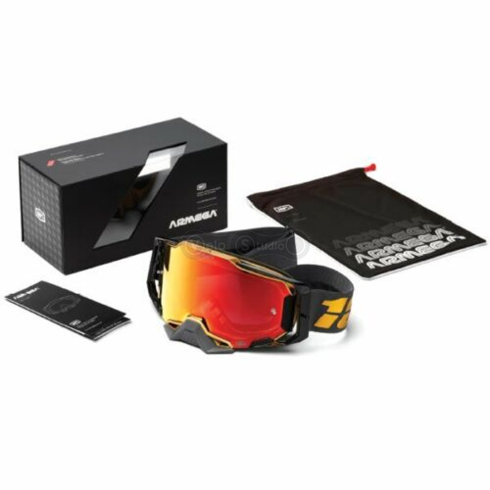 Маска Ride 100% Armega Goggle HiPER Renen - Silver Mirror Lens
