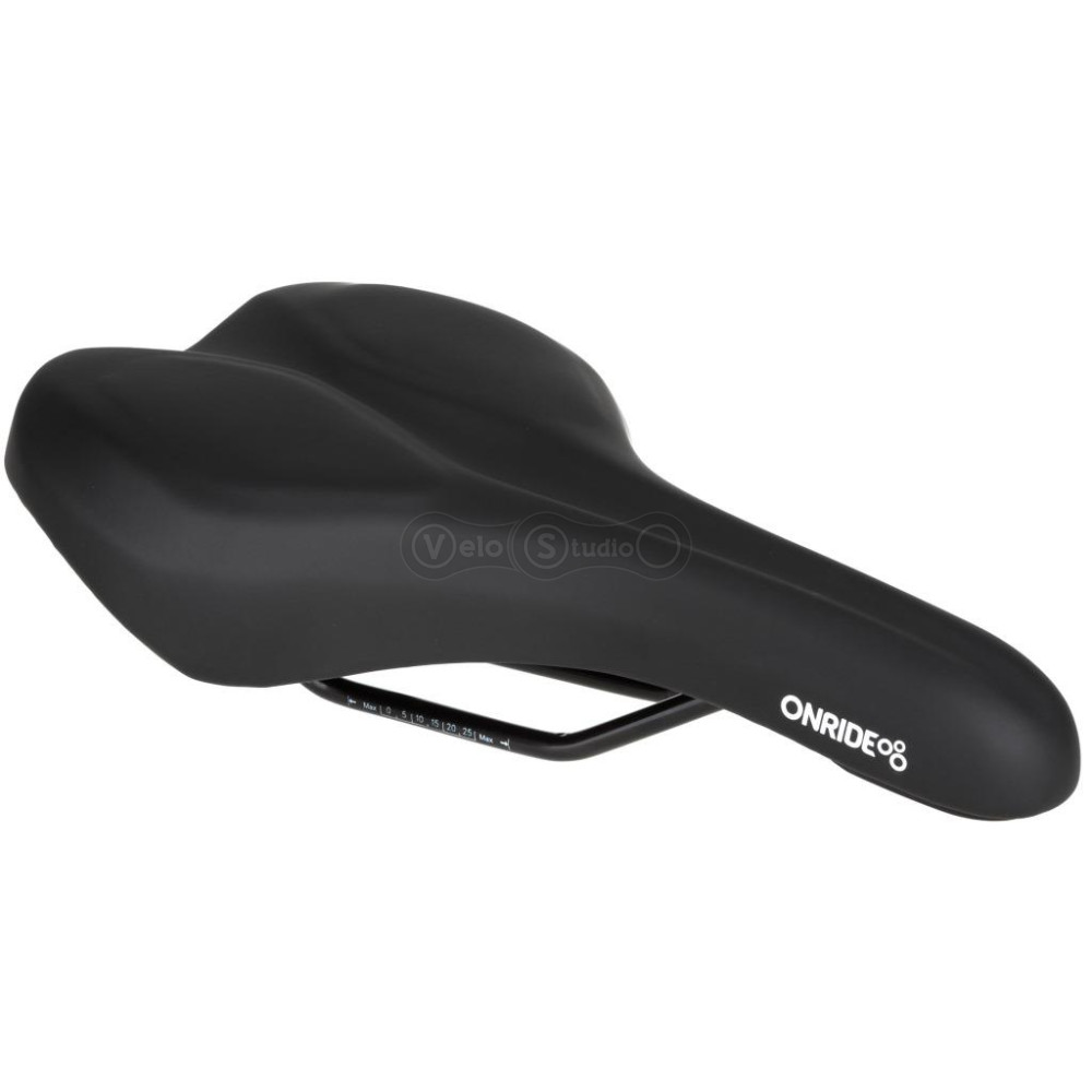 Сідло ONRIDE Stay, Memory Foam, рамки сталь, чорне, 278 х 175 мм