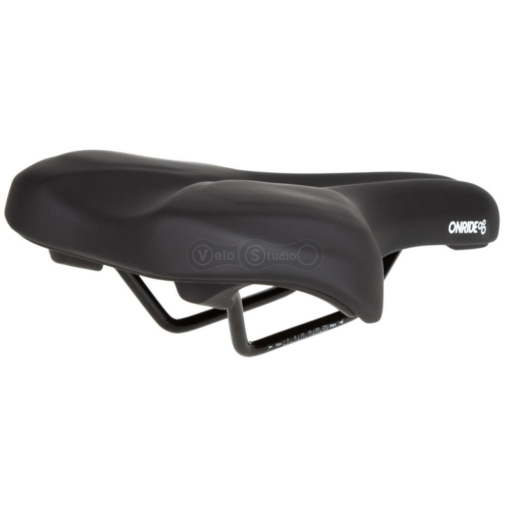 Сідло ONRIDE Stay, Memory Foam, рамки сталь, чорне, 278 х 175 мм