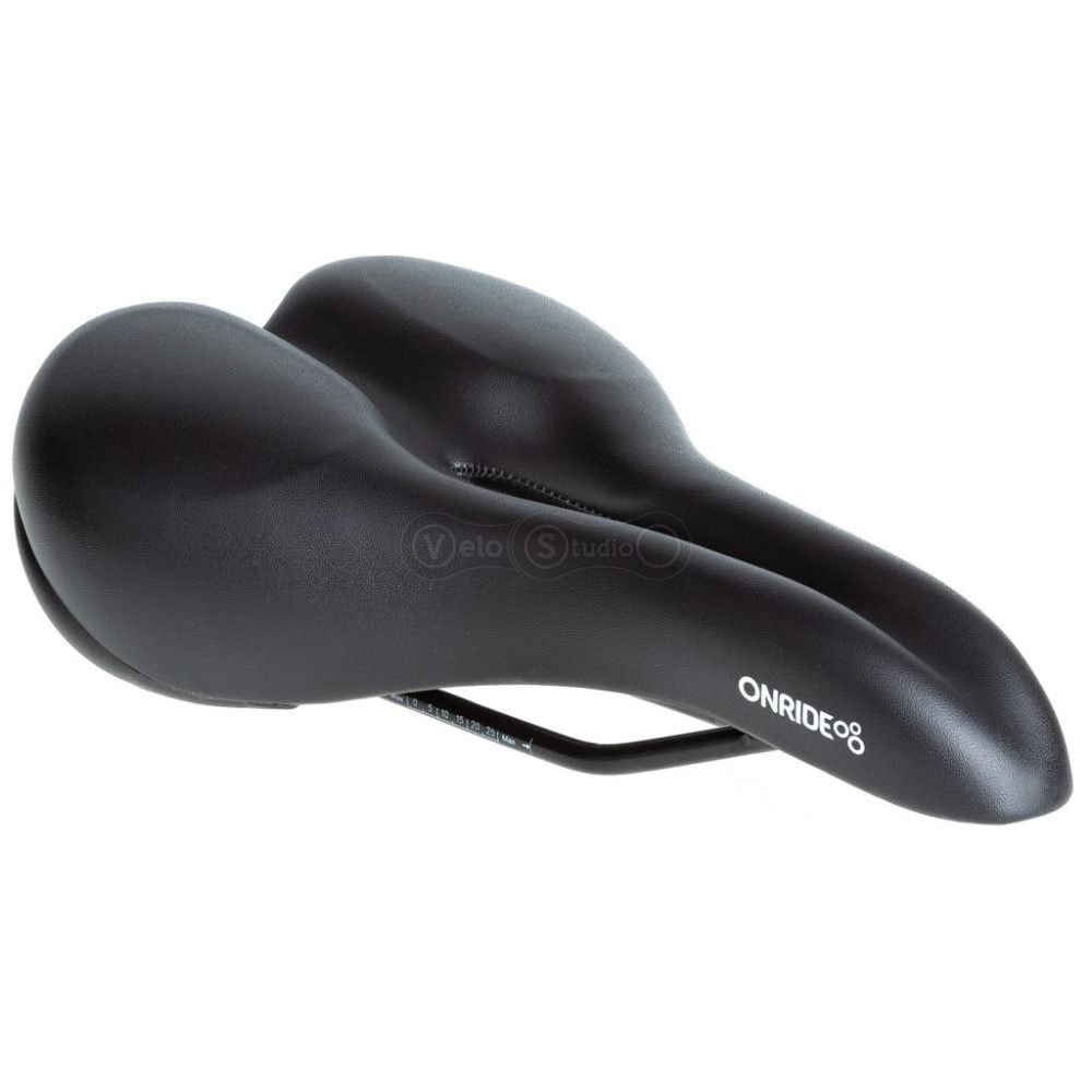 Седло ONRIDE Hush, гелевые вставки, рамки сталь, черное, 268 х 174 мм