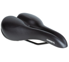 Сідло ONRIDE Hush, гелеві вставки, рамки сталь, чорне, 268 х 174 мм