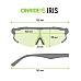 Очки ONRIDE Iris, черные с дымчатыми линзами (17%) в жестком чехле