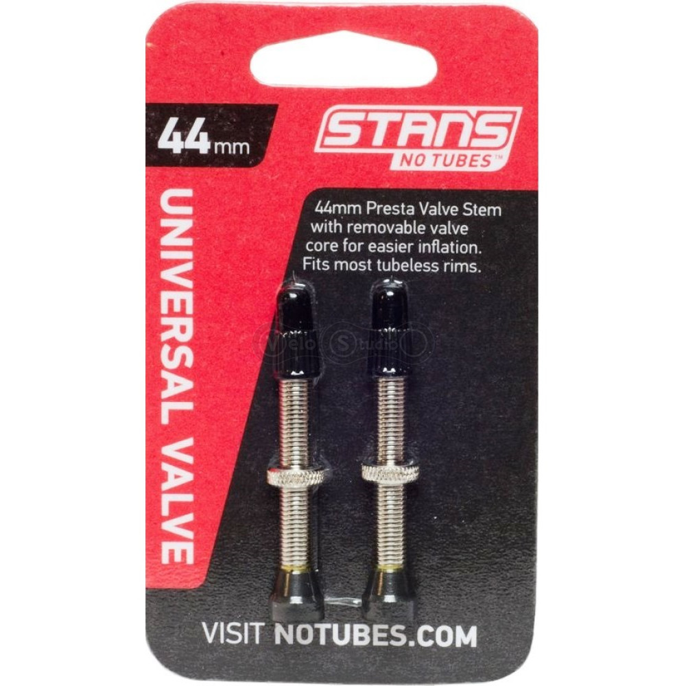 Безкамерний ніпель Stan's Notubes FV 44мм (2шт на блістері) сріблясті