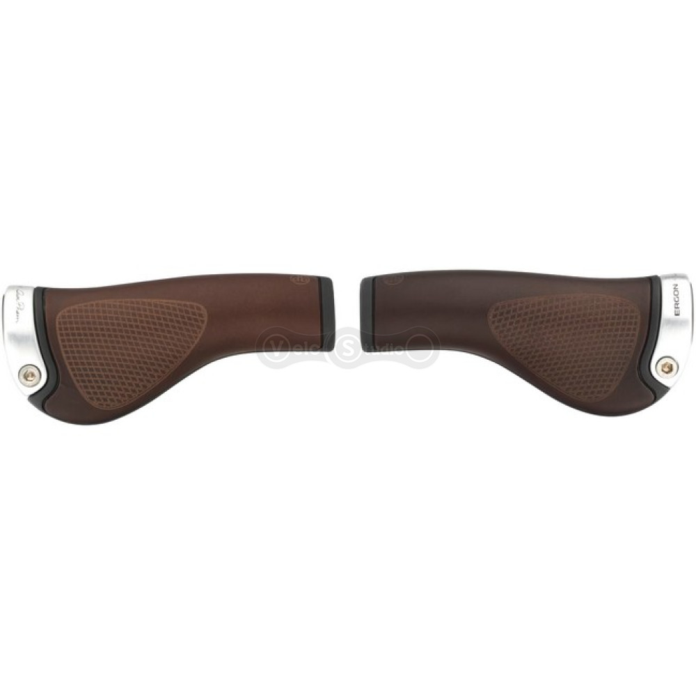 Грипсы Ergon GP1 BioLeder Brown эргономичные ручки руля