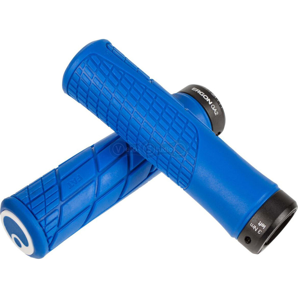Грипсы Ergon GA2 Fat Midsummer Blue 33 мм, ручки руля