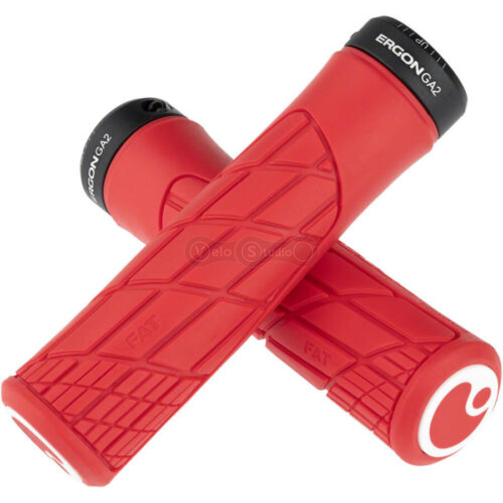 Грипсы Ergon GA2 Fat Risky Red 33 мм, ручки руля