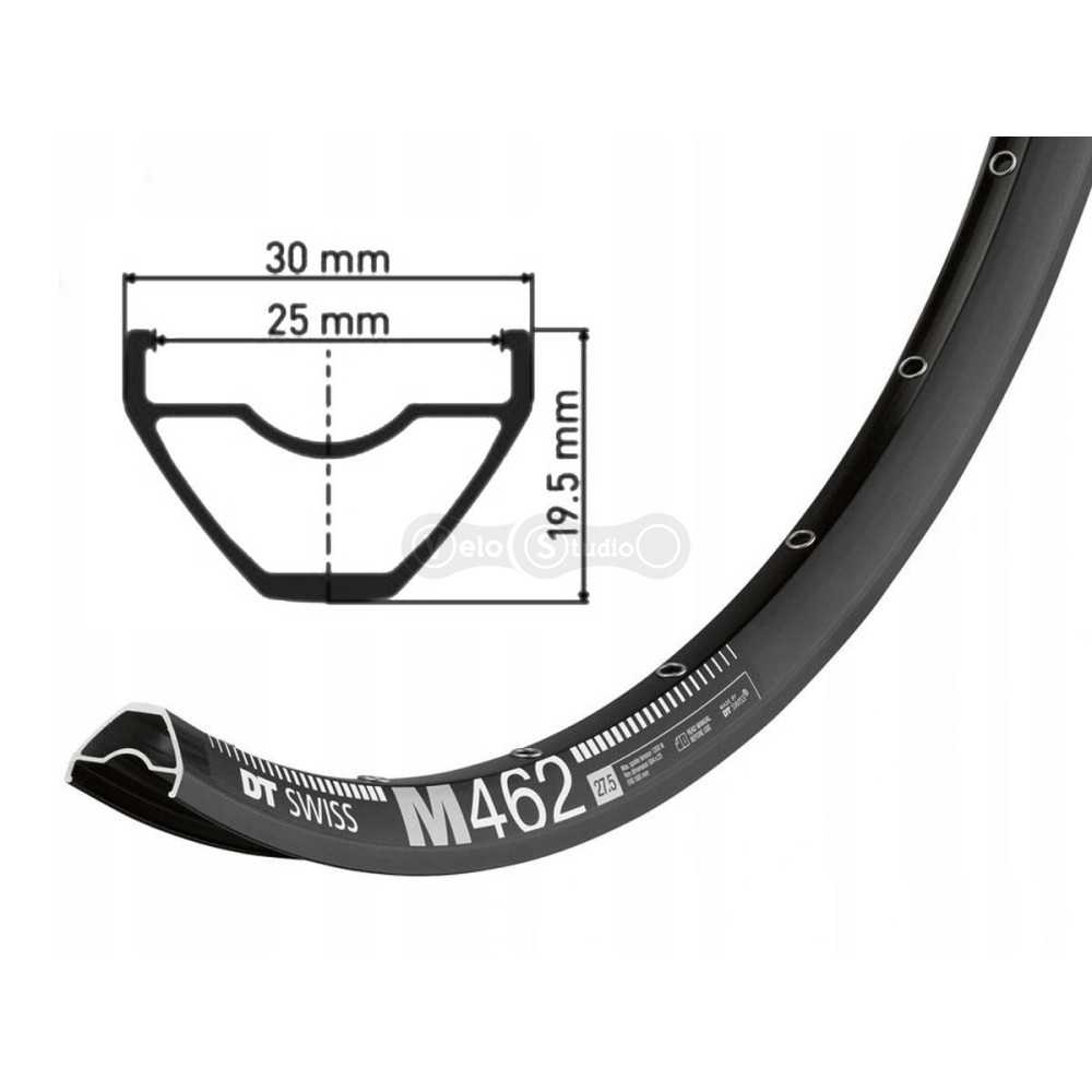Обод DT Swiss M 462 27x25 28 спиц