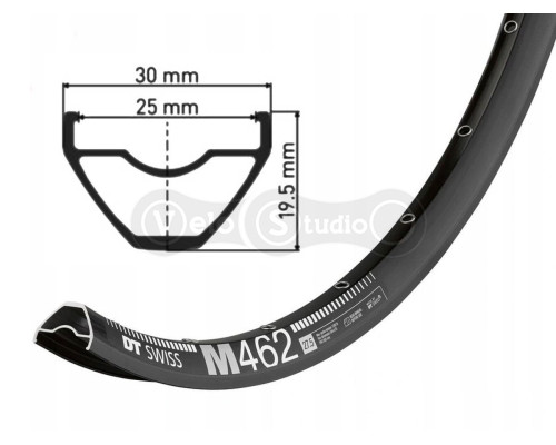 Обод DT Swiss M 462 27x25 28 спиц