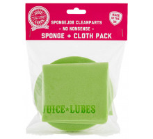 Губка Juice Lubes Sponge + серветка мікрофібра Cloth Pack