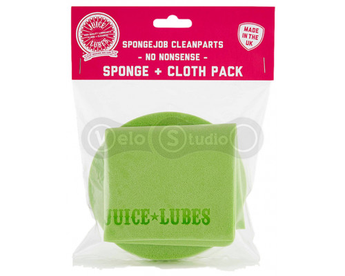 Губка Juice Lubes Sponge + серветка мікрофібра Cloth Pack