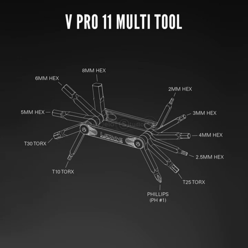 Мультитул Lezyne V PRO 11 чёрный