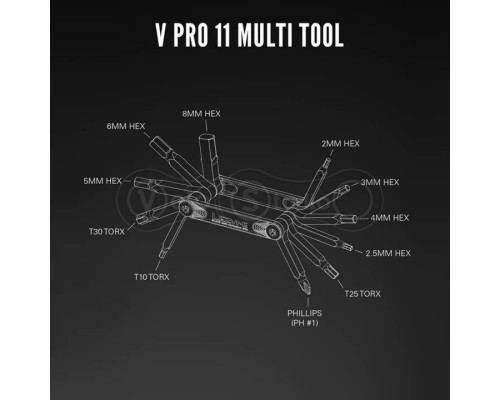Мультитул Lezyne V PRO 11 чорний