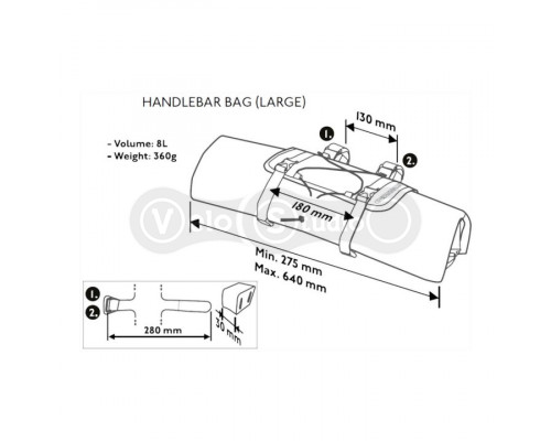 Сумка на руль PRO Discover Gravel Handlebar Bag 8L