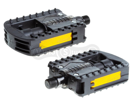 Педали ONRIDE Foldy 10 складные, нейлон, (59x74) шарики, черные (polybag)