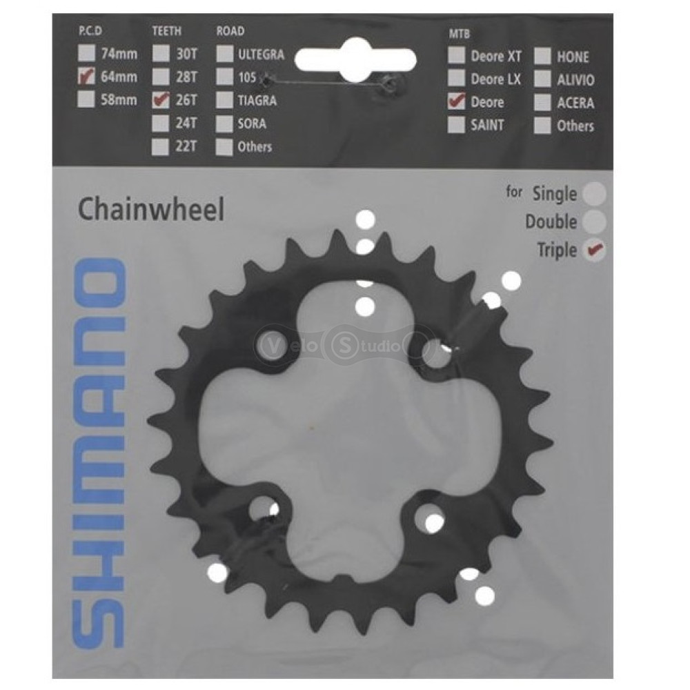 Звезда шатунов Shimano FC-M590 Deore 26 зубьев