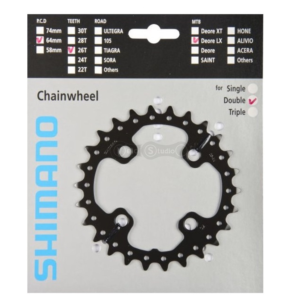 Зірка шатунів Shimano FC-M675 SLX 26 зубів, AK