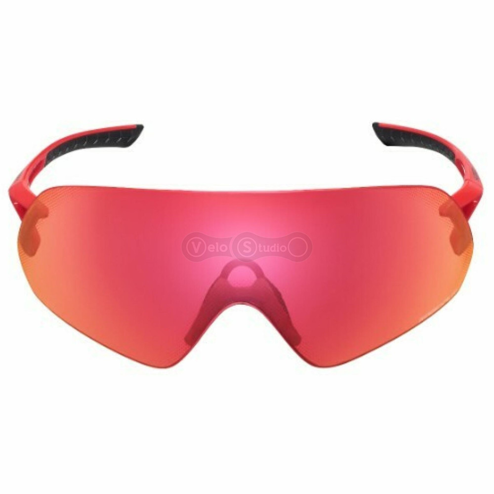 Вело очки Shimano Aerolite P Ridescape ROAD, красный металлик