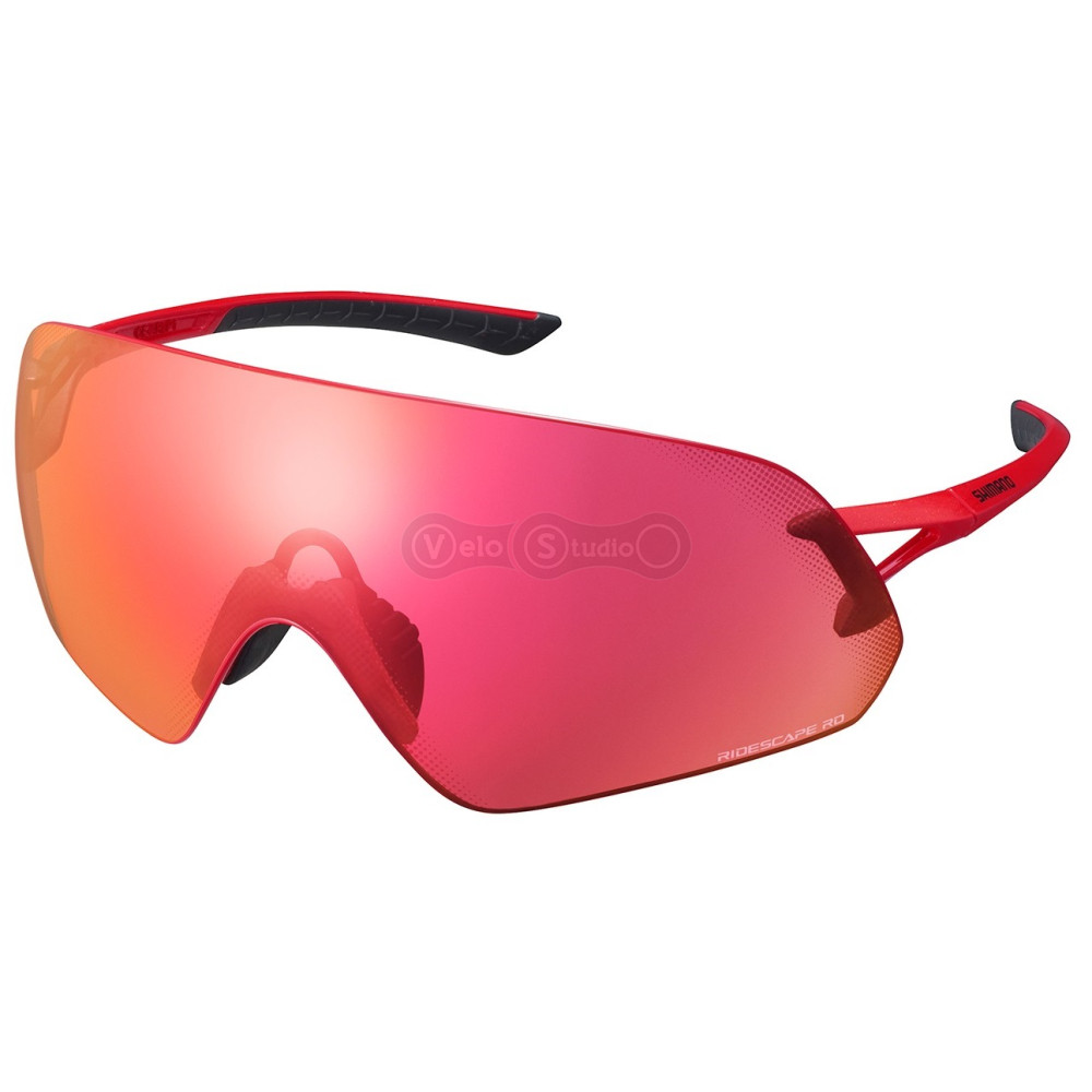 Вело очки Shimano Aerolite P Ridescape ROAD, красный металлик