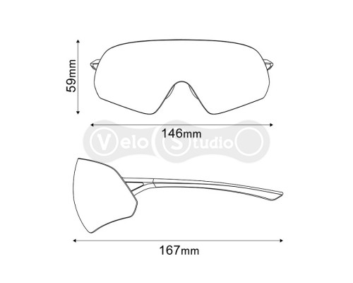 Вело очки Shimano Aerolite P Ridescape ROAD, белый металлик