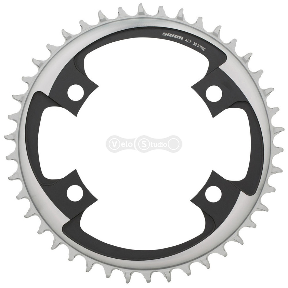 Зірка Sram X-Sync Road 42T BCD 107 мм Blast Black