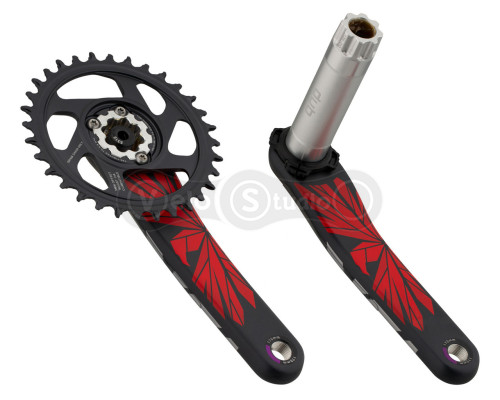 Шатуны Sram X01 Eagle Boost DUB 175 мм 32T Lunar Oxy