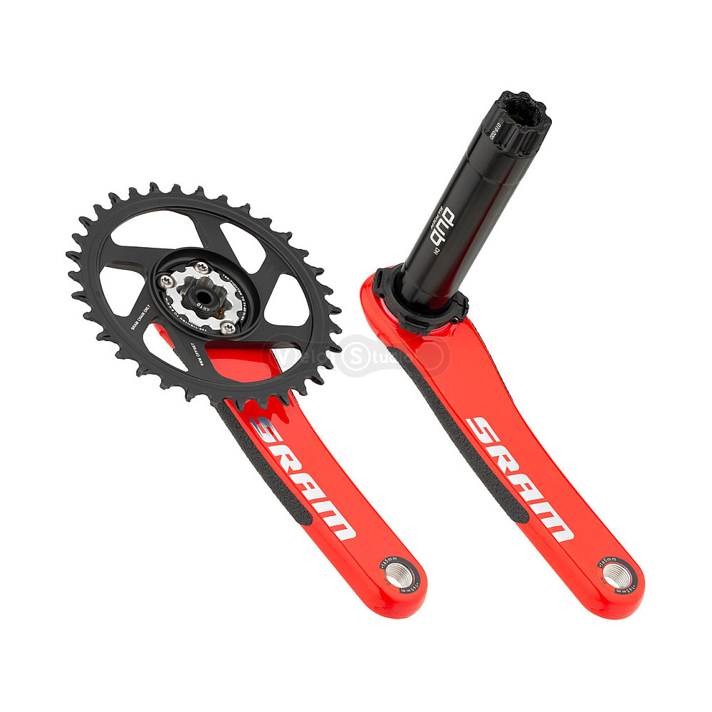 Шатуны Sram X01 All Downhill DUB83 165 мм 34T Red