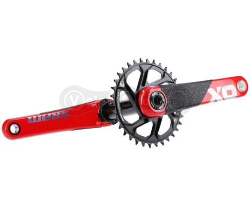 Шатуни Sram X01 All Downhill DUB83 165 мм 34T Red