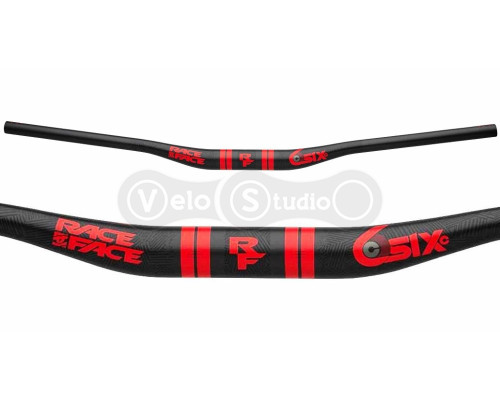 Кермо Race Face SIXC 35 Carbon 820 мм підйом 20 мм червоний