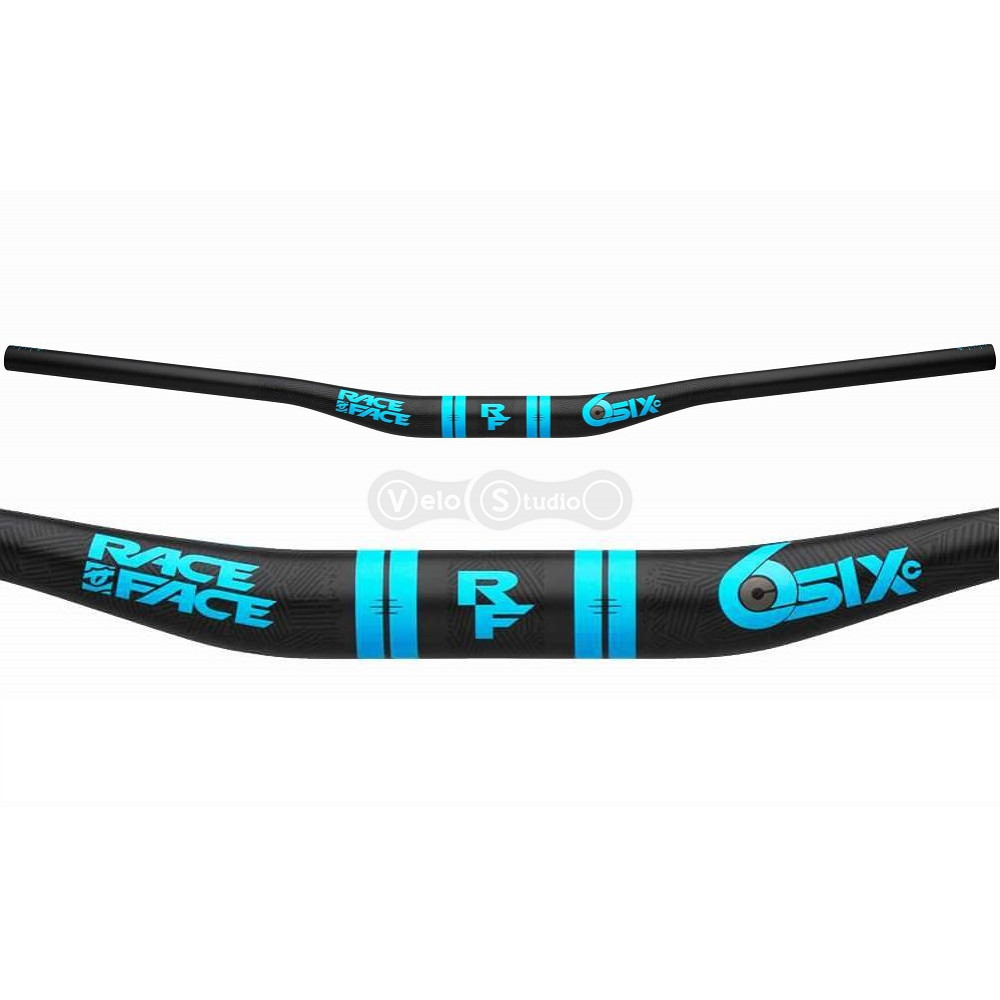 Руль Race Face SIXC 35 Carbon 820 мм подъём 20 мм синий