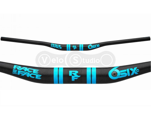Кермо Race Face SIXC 35 Carbon 820 мм підйом 20 мм синій