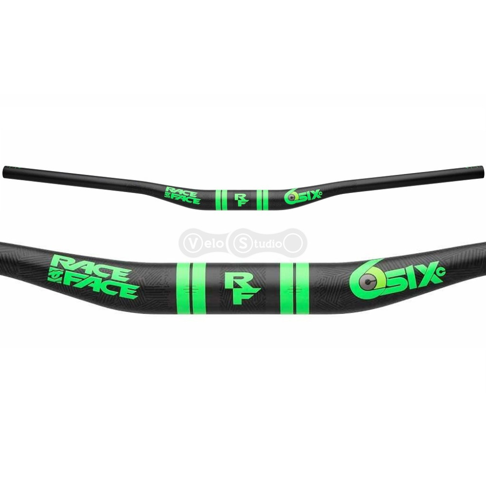 Руль Race Face SIXC 35 Carbon 820 мм подъём 20 мм зелёный