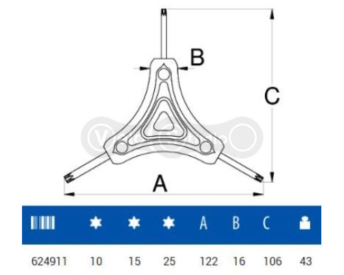 Torx Unior Tools T10xT15xT25