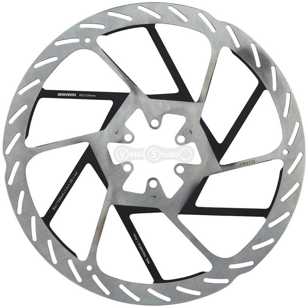 Ротор SRAM HS2 6-болтов 220 мм Rounded