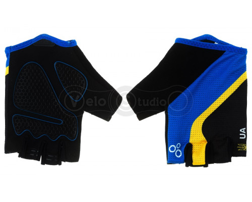 Вело перчатки ONRIDE Catch 20 UA с гелем синие размер XL