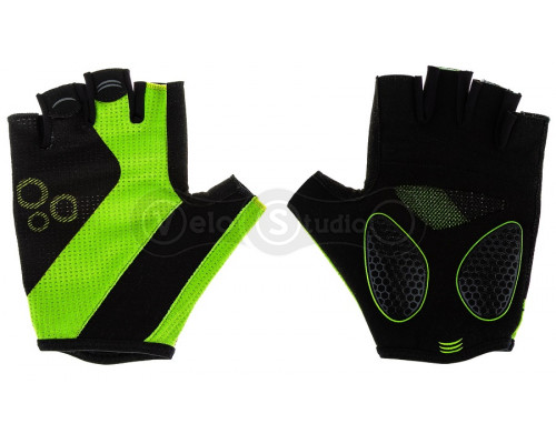 Вело перчатки ONRIDE Catch 20 с гелем зелёные размер S