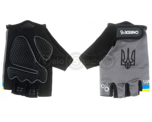 Вело перчатки ONRIDE Hold 20 UA с гелем Gray размер XL