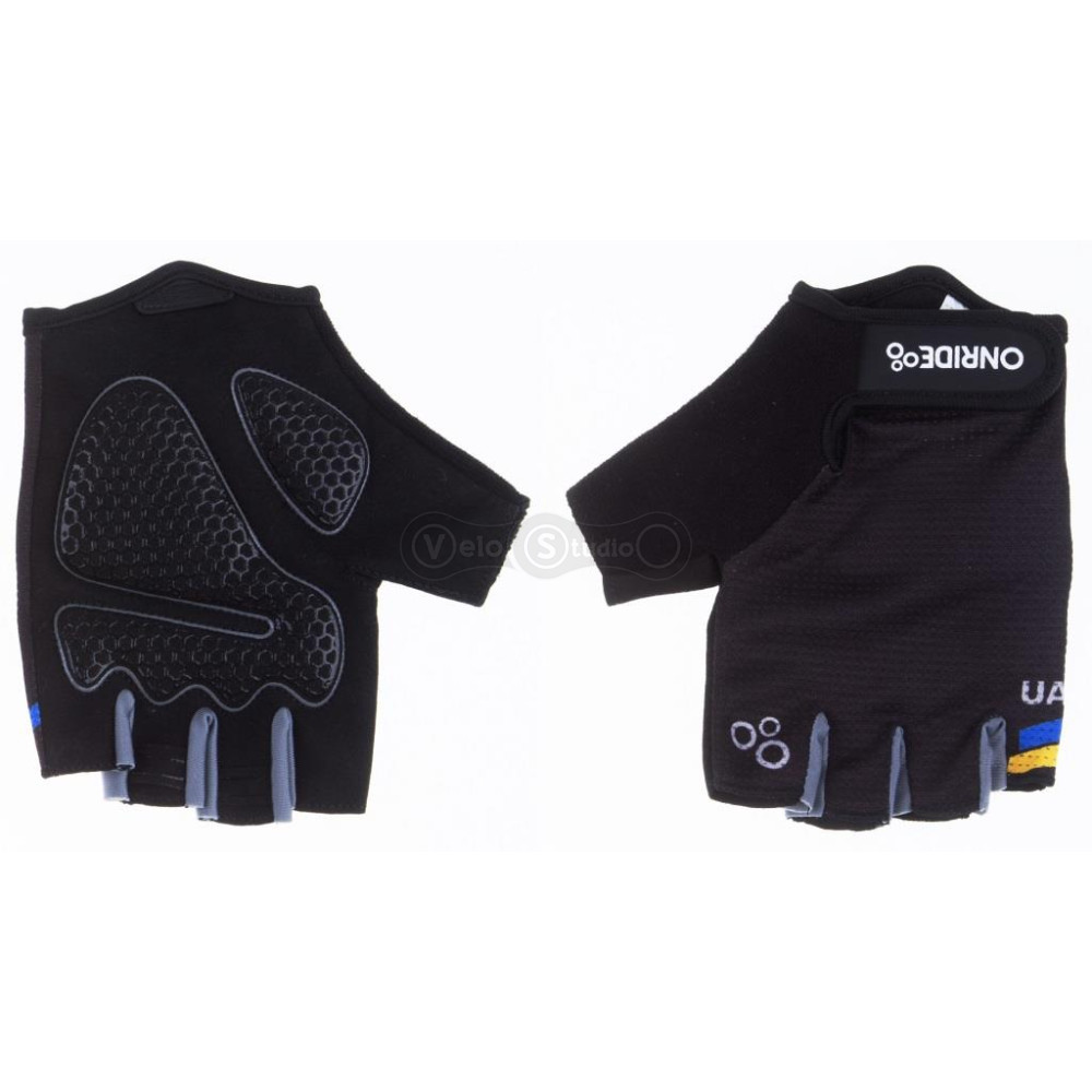 Вело рукавички ONRIDE Hold 20 UA із гелем Black розмір S